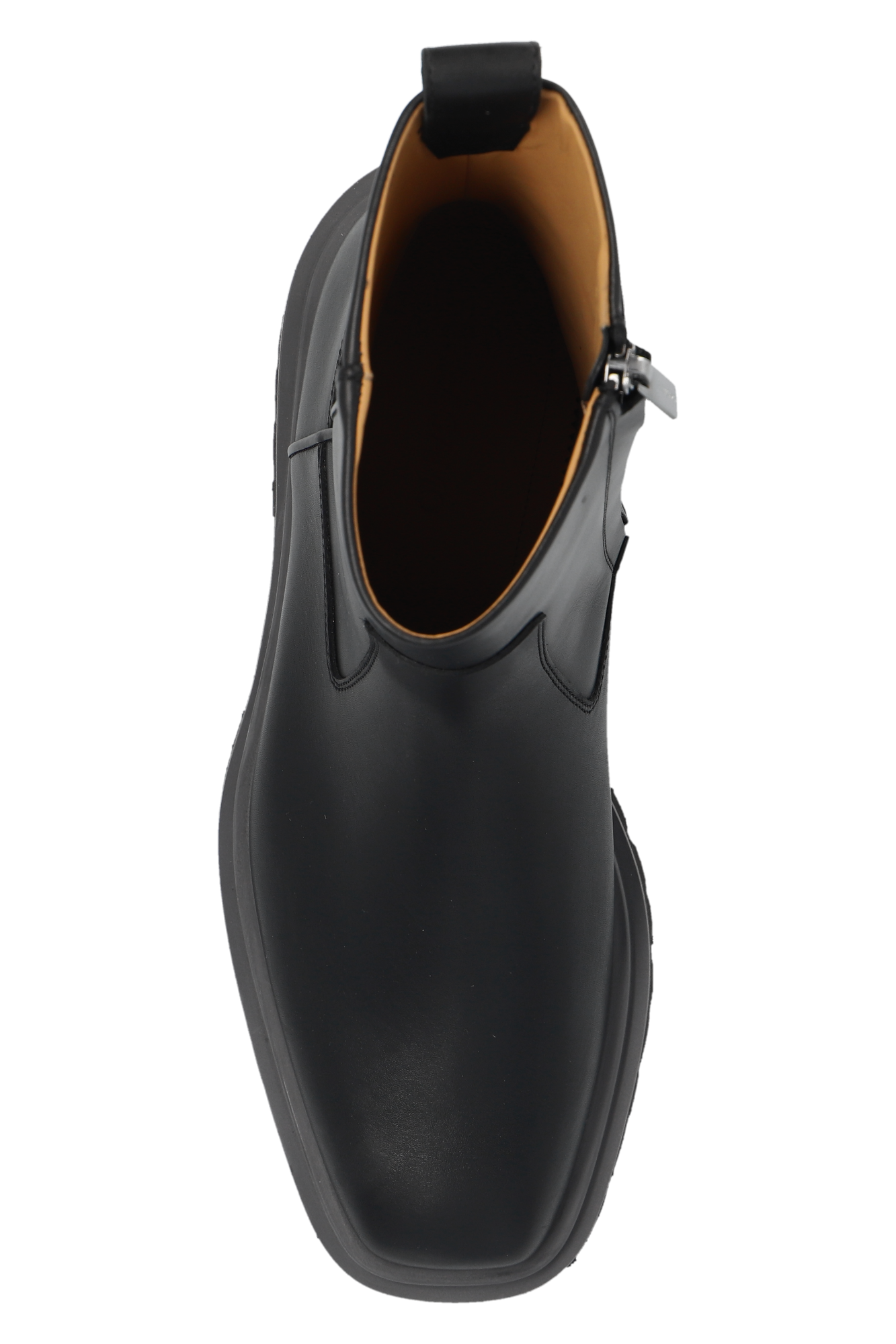 【FERRAGAMO】 Fulvio Ankle Boots Salvatore Ferragamo Fulvio Men's Black Leather Zip Boots